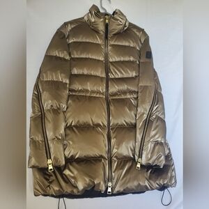 Athleta x Alicia Keys Golden Aura Puffer Jacket Size Small
